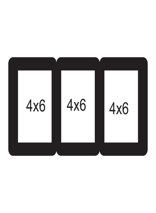 Creative Arts n Frames إطار صور خشبي متعدد الصور من قطعة واحدة بدون وصلات، من إنتاج Creative Arts n Frames، قطعة واحدة، ديكور منزلي، ديكور حائط لغرفة المعيشة، هدية (إطار صور Same3 مقاس 4x6، 3 في 1 قطعة) - Image 3